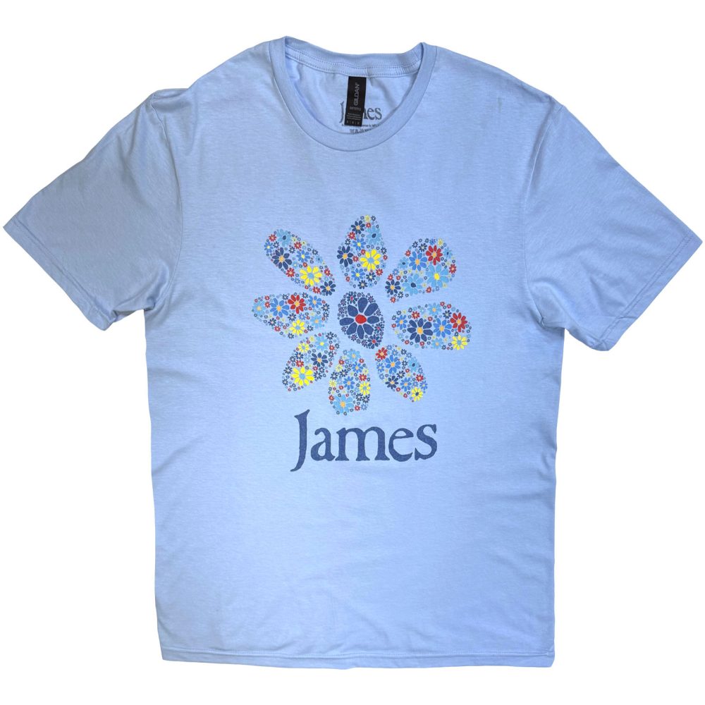 James - Multiple Daisy Logo Heren Tshirt - Blauw